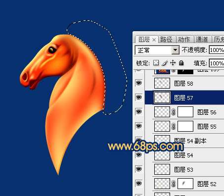 PS绘制马年马头教程 优图宝 PS鼠绘教程