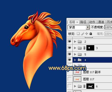PS绘制马年马头教程 优图宝 PS鼠绘教程