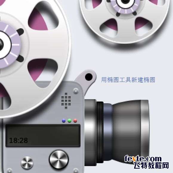 PS鼠绘超精致古董电影播放机教程 优图宝 PS鼠绘教程