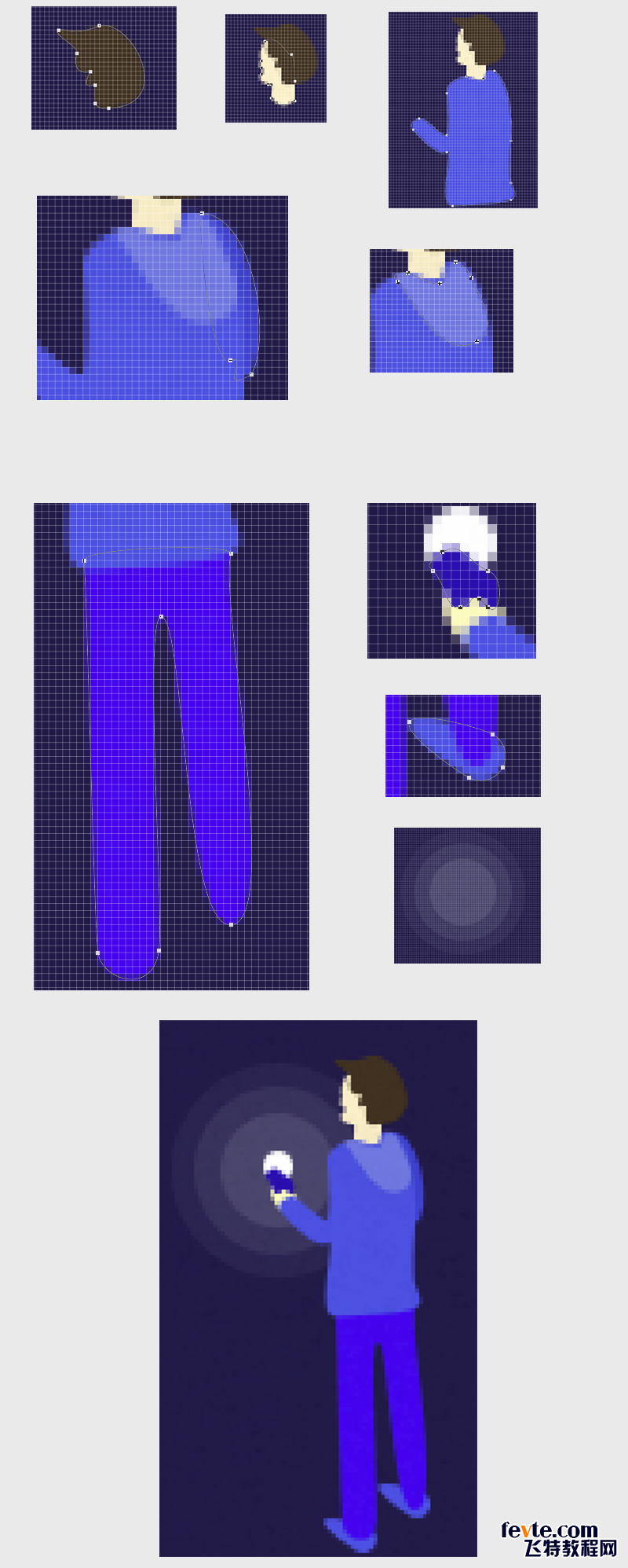 PS鼠绘炫彩沙漏插画 优图宝 PS鼠绘教程12