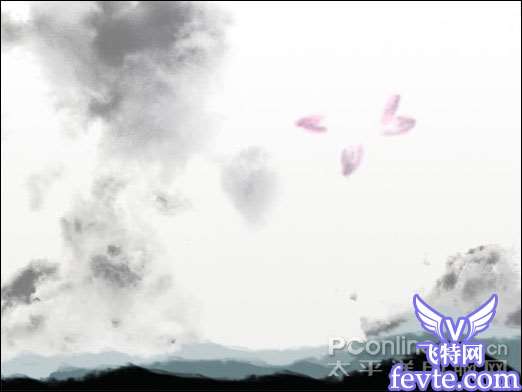 Photoshop教程：水墨荷花特效表现