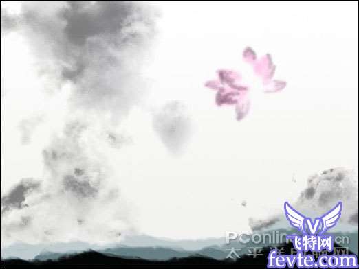 Photoshop教程：水墨荷花特效表现