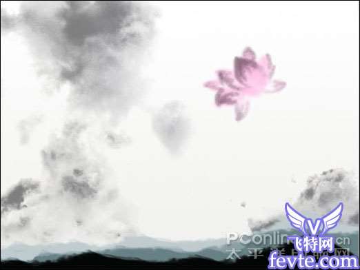 Photoshop教程：水墨荷花特效表现