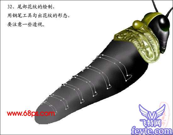 PS鼠绘非常逼真的蝗虫 优图宝