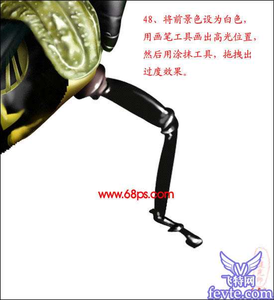 PS鼠绘非常逼真的蝗虫 优图宝