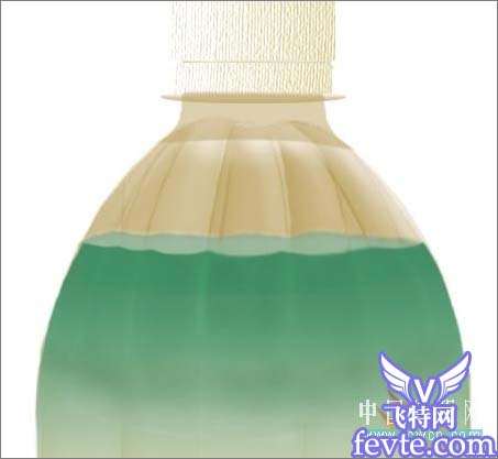 Photoshop鼠绘茉莉清茶的瓶子