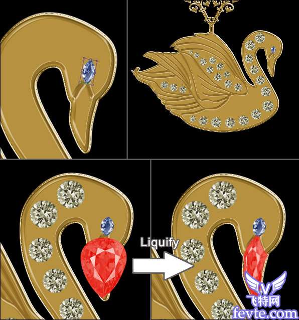 Gold jewelry design fevte.com