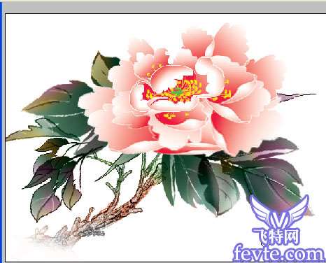 Photoshop鼠绘中国名画-富贵花开 优图宝 PS鼠绘教程