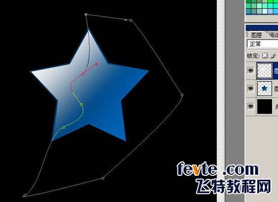 PS鼠绘彩色光线围绕的水晶五角星 优图宝 PS鼠绘教程