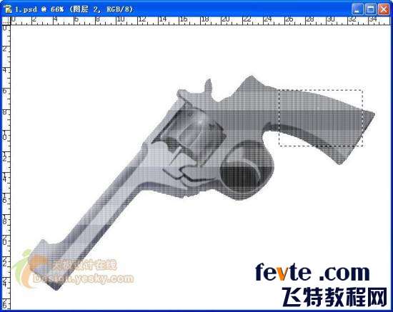 PS鼠绘手枪教程 优图宝 PS鼠绘教程