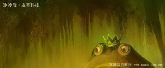 PS鼠绘神话故事青蛙王子与公主插画 优图宝 PS鼠绘教程