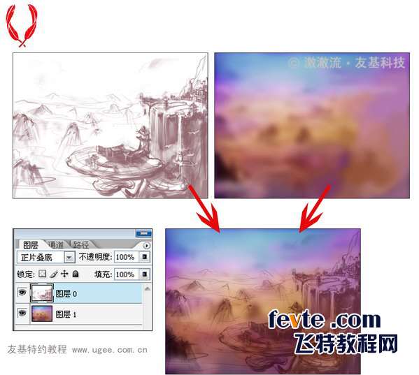 PS鼠绘梦幻仙境 优图宝 PS鼠绘教程