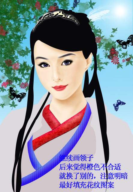 PS鼠绘古代美女 优图宝 PS鼠绘教程