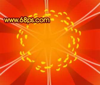 PS绘制红色花朵壁纸 优图宝 PS鼠绘教程