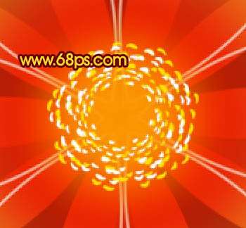 PS绘制红色花朵壁纸 优图宝 PS鼠绘教程