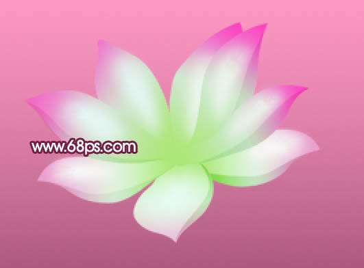 PS鼠绘荷花 优图宝 PS鼠绘教程