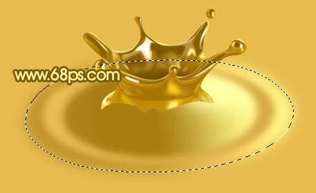 PS鼠绘一个金色水花 优图宝 PS鼠绘教程