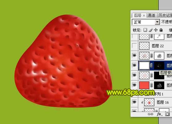 PS鼠绘一颗草莓 优图宝 PS鼠绘教程