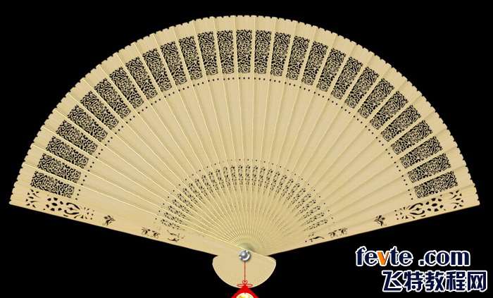 PS鼠绘逼真香木扇 优图宝 PS鼠绘教程