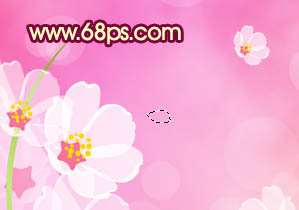 Photoshop制作粉红色花朵壁纸 优图宝 photoshop鼠绘教程