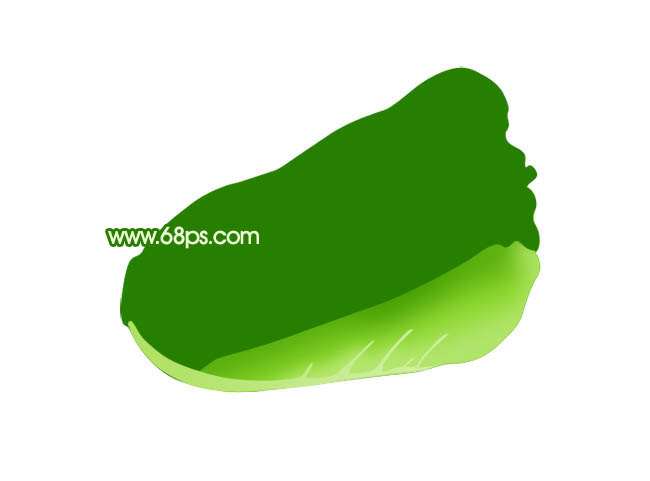 Photoshop鼠绘一棵逼真的白菜 优图宝 photoshop鼠绘教程