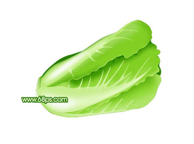 Photoshop鼠绘一棵逼真的白菜 优图宝 photoshop鼠绘教程