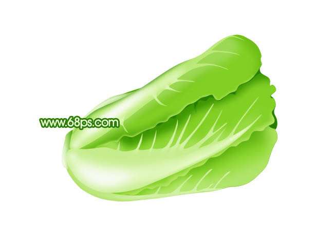 Photoshop鼠绘一棵逼真的白菜 优图宝 photoshop鼠绘教程