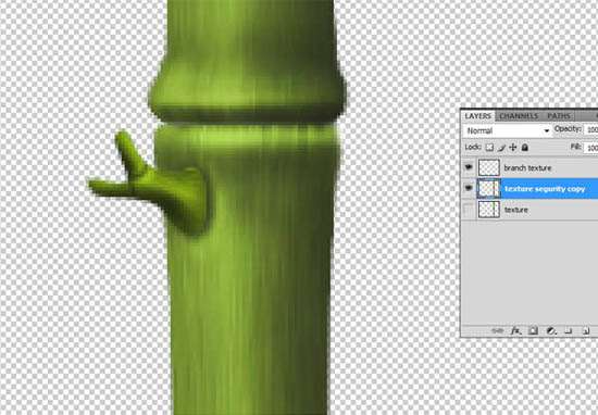 Photoshop绘制真实的竹林 优图宝 photoshop鼠绘教程