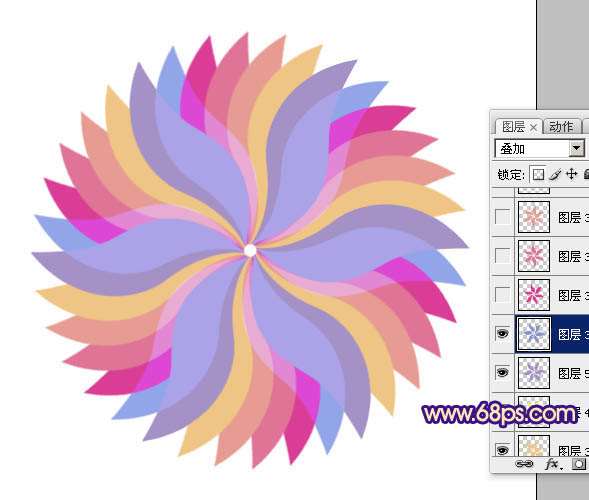 Photoshop绘制抽象彩色花纹 优图宝 photoshop鼠绘教程