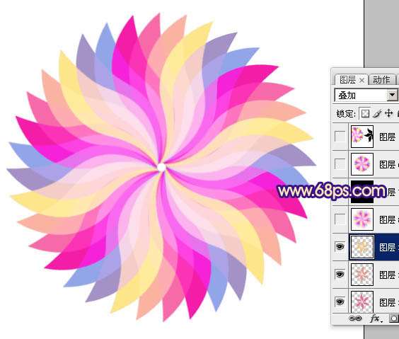 Photoshop绘制抽象彩色花纹 优图宝 photoshop鼠绘教程