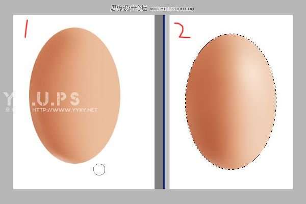 Photoshop鼠绘一枚逼真鸡蛋 优图宝 photoshop鼠绘教程