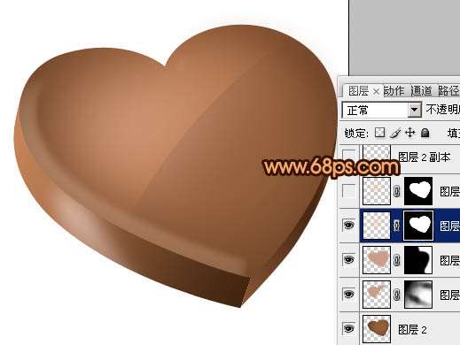 PS鼠绘心形巧克力 优图宝 PS鼠绘教程