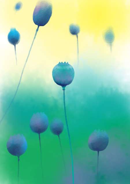 PS鼠绘《花语》插画 优图宝 PS鼠绘教程