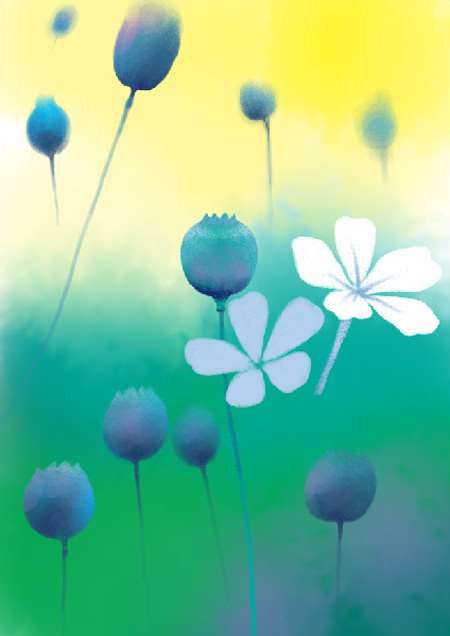 PS鼠绘《花语》插画 优图宝 PS鼠绘教程