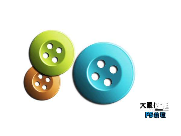 PS鼠绘可爱纽扣 优图宝 PS鼠绘教程