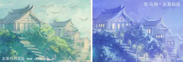 PS鼠绘奇幻山谷 优图宝 PS鼠绘教程