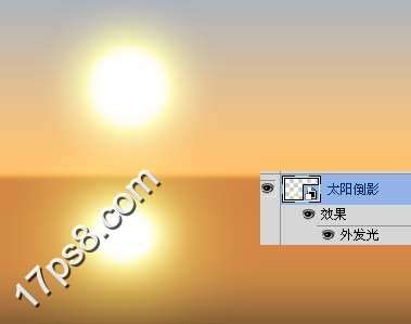 PS绘制河畔日出图片 优图宝 PS鼠绘教程