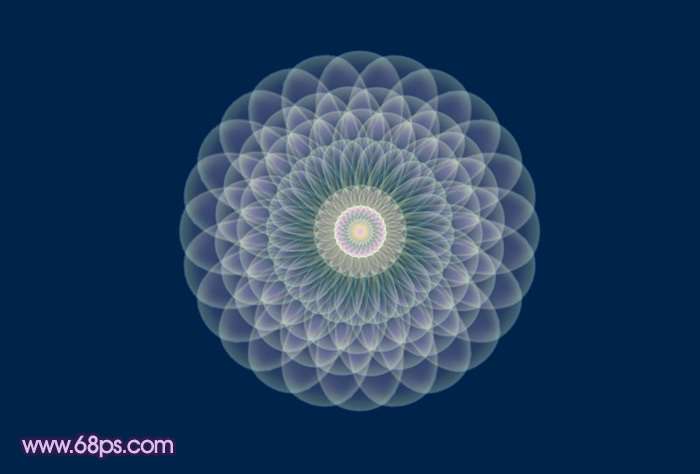 PS制作炫丽幻彩花朵 优图宝 PS鼠绘教程