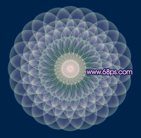 PS制作炫丽幻彩花朵 优图宝 PS鼠绘教程