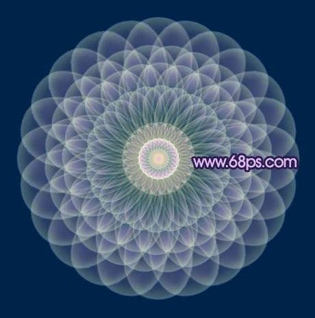 PS制作炫丽幻彩花朵 优图宝 PS鼠绘教程