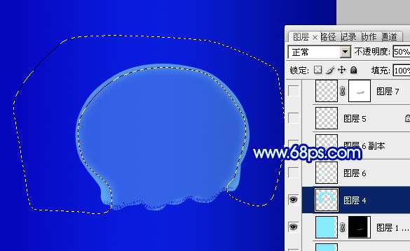 PS绘制漂亮透明水母 优图宝 PS鼠绘教程