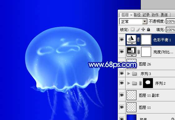 PS绘制漂亮透明水母 优图宝 PS鼠绘教程