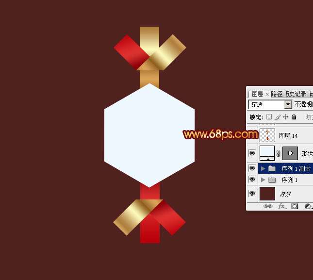 PS制作剪纸效果圣诞雪花 优图宝 PS鼠绘教程