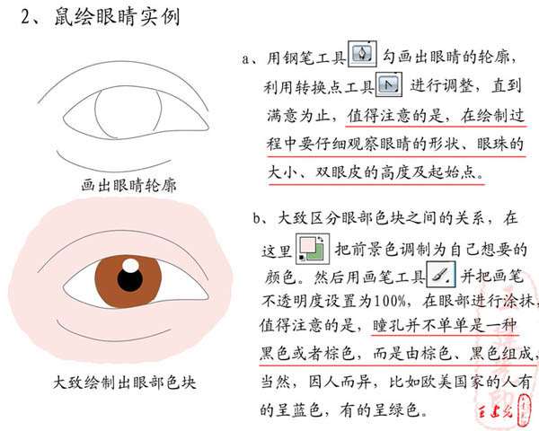 PS鼠绘逼真人物眼睛 优图宝 鼠绘教程