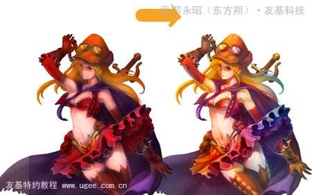 PS鼠绘可爱女海盗 优图宝 鼠绘教程