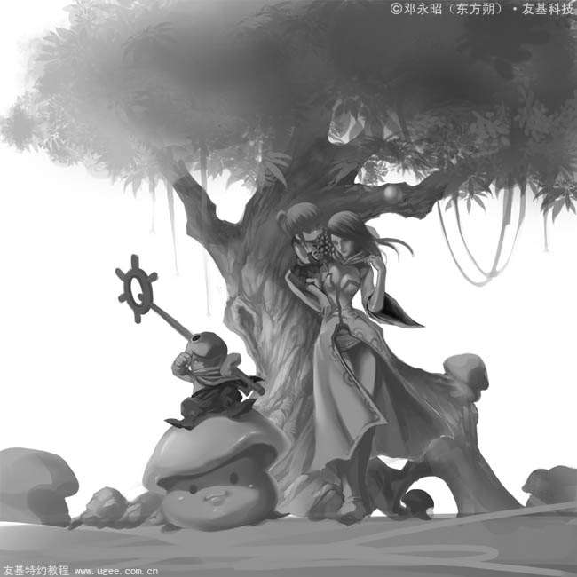 PS鼠绘梦幻魔法师场景 优图宝 鼠绘教程