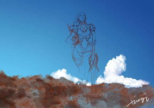 PS鼠绘游戏中的美女战士 优图宝 鼠绘教程