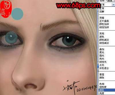 PS鼠绘逼真美女Avril 优图宝 鼠绘教程