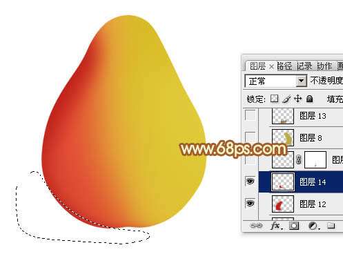 PS绘制精致逼真小梨 优图宝网 PS入门实例教程