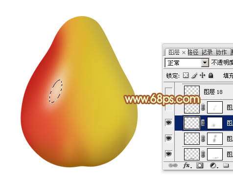 PS绘制精致逼真小梨 优图宝网 PS入门实例教程